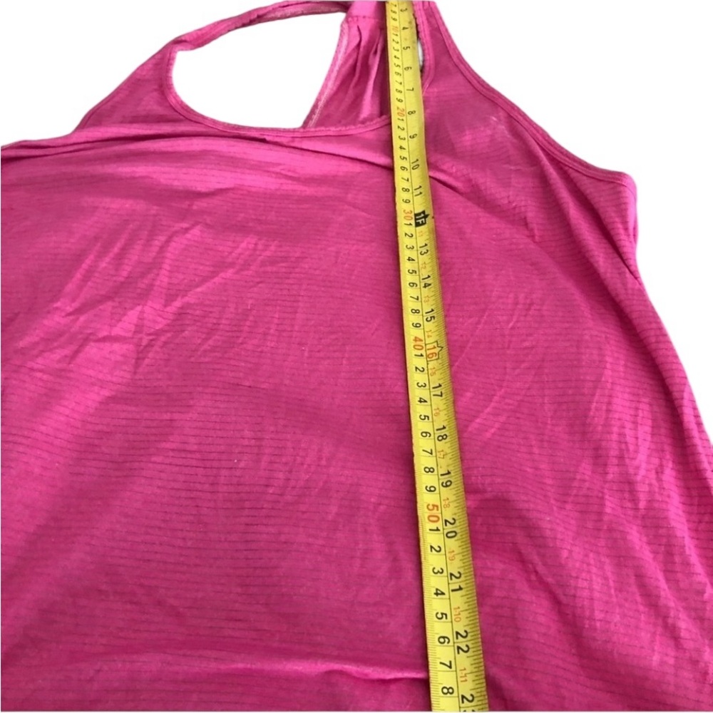 PINK by Victoria Secret size small striped racerback tank oversized